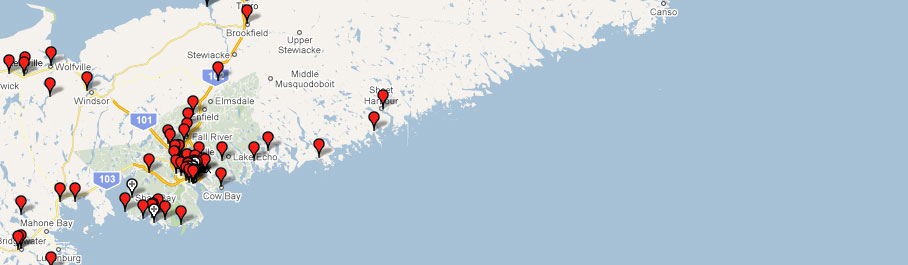 E-Studio - Web space for artists searchable by name, medium and region of Nova Scotia. Individual pages include images, artist statement, biography and contact information.