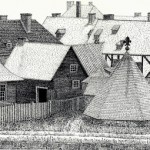 Louisbourg, Village from East Battery