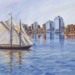 Bluenose with Halifax Skyline