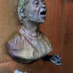 Bronze Boy on Water Wall