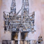 Exon Mobile Oil Rig 