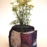 Raku Fired Covered Planter 