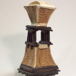 Two Stacked Ikebana Vessels on Base 