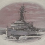 Commisioned work for client who's father served on the HMCS Labrador in 1955