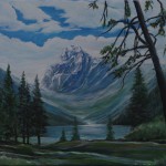 fictitious mountain scene