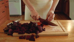 Annalise Prodor, No Beets In My House, video still from installation