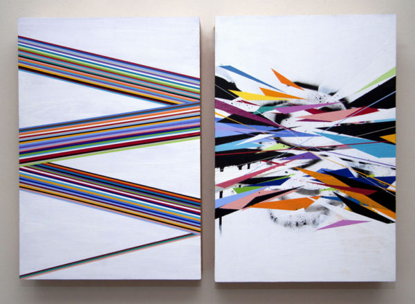 Colin Canary, Gemini, 20" x 13.5", Acrylic on panel, 2012