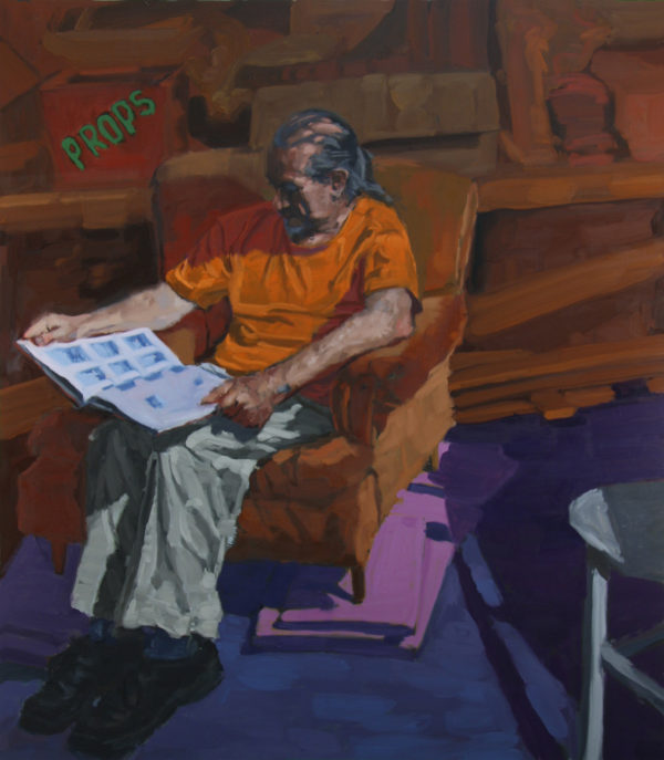Mathew Reichertz, "Jim", Oil on Polystyrene, 60 x 48 inches, 2008 